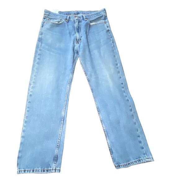 Vintage Y2K Levis 505 Mens Blue Denim Jeans Size 36X29 Western Cowboy - Picture 2 of 9